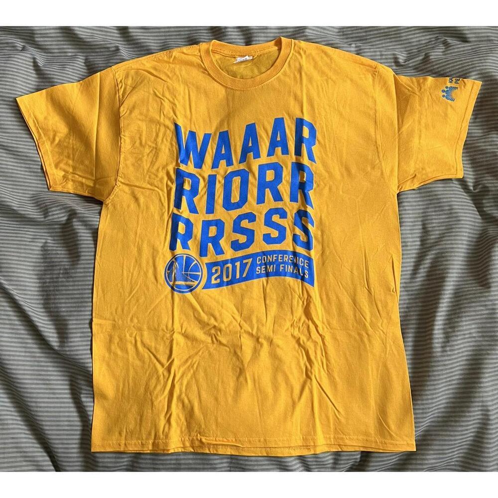 New Golden State Warriors Playoffs Strength In Numbers Yellow T-Shirt